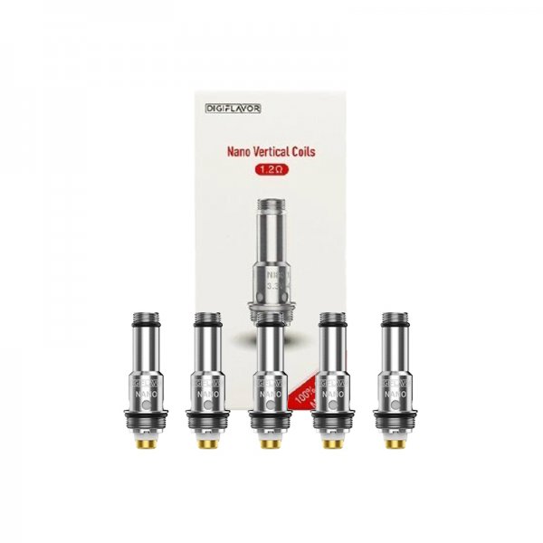 Coils Nano Verticale Upen 1.2Ω (5pcs) - Digiflavor