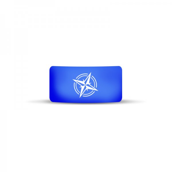 Vape Band Bleu Logo Boussole 22 à 26mm(10PCS)