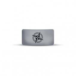 Vape Band Gris Logo Boussole 22 à 26mm