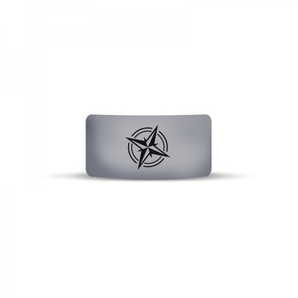 Vape Band Gris Logo Boussole 22 à 26mm