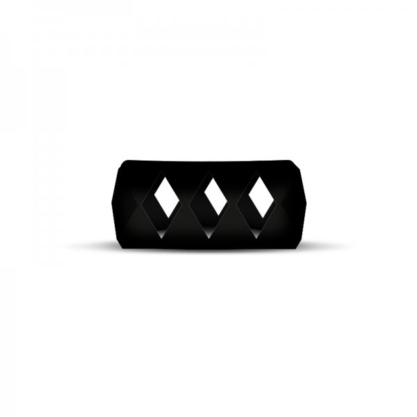 Vape Band Black Bubble Diamond 24 to 28mm