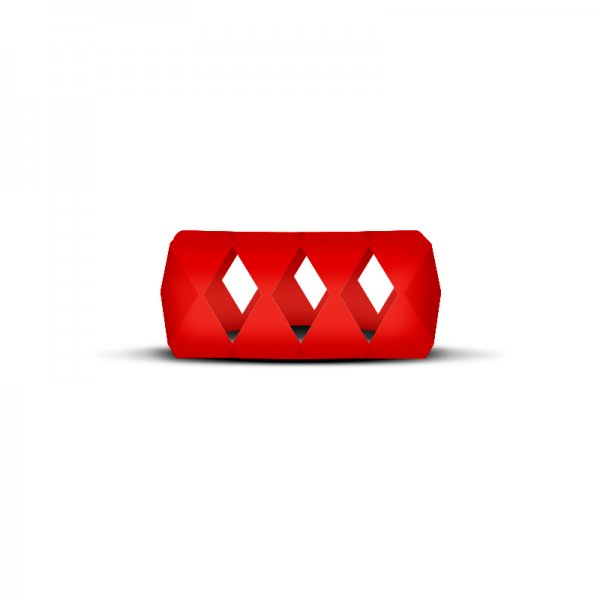 Vape Band Rouge Bubble Losange 24 à 28mm