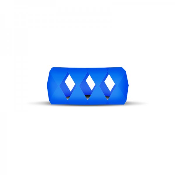 Vape Band Bleu Bubble Losange 24 à 28mm