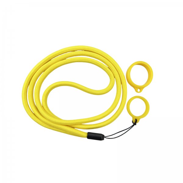Lanyard With Silicone Ring Yellow (1pc)