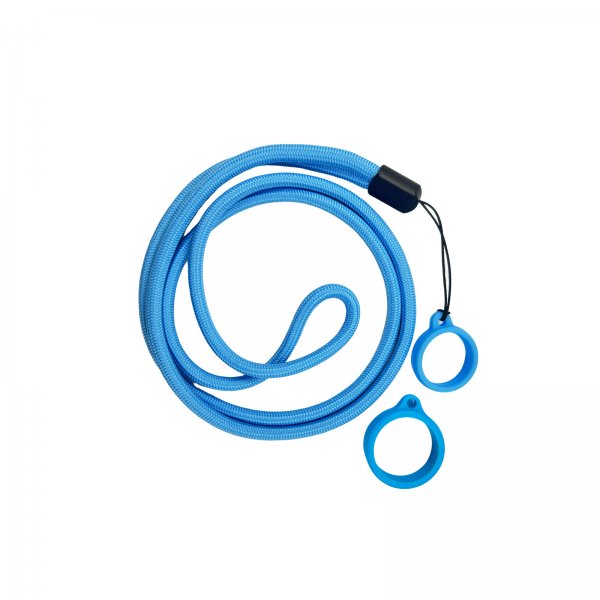 Lanière Avec Anneau Silicone Blue (1pc)