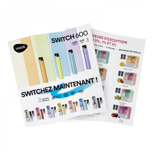 [PLV] Dépliant Carte Des Saveurs - Vozol