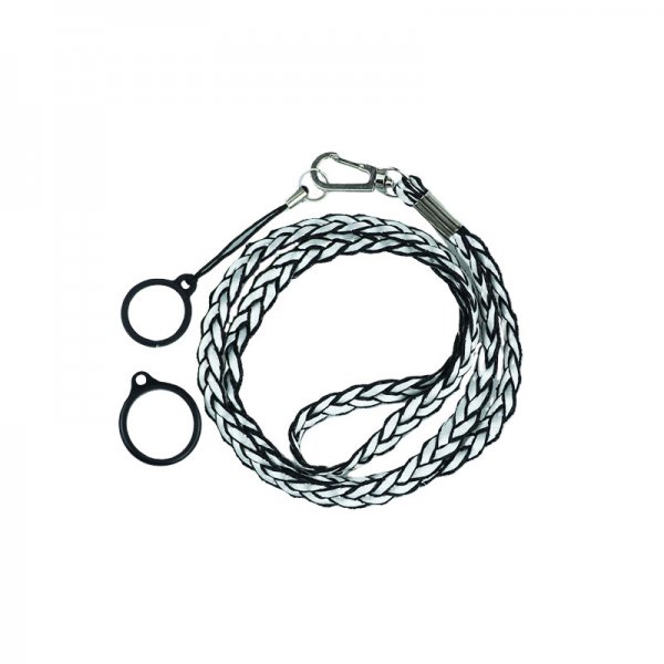 Weave Lanyard With 2 Silicone Rings White (1pc)
