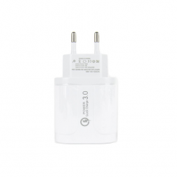4-Port 3.1A 5V Fast Charge 3.0 Power to USB Adapter - BK385 (White)