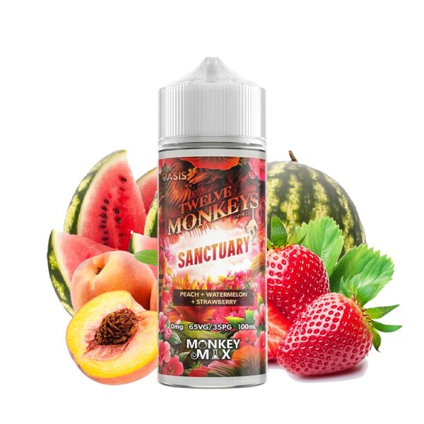 Sanctuary 0mg 100ml - Oasis by Twelve Monkeys