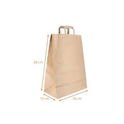 Sac Poignées Kraft 260 x 120 X 330mm (50pcs) - SK1