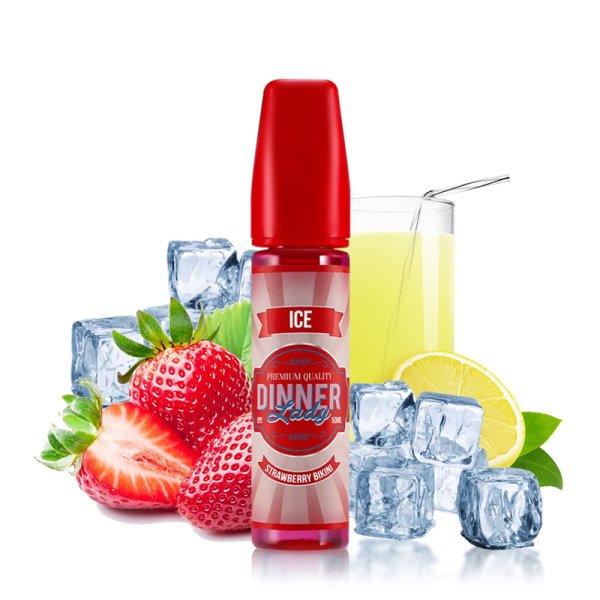 Strawberry Bikini Ice 0mg 50ml - Summer Holidays by Dinner Lady