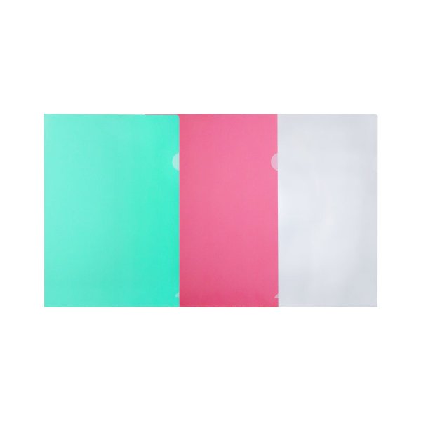 Chemise à Coin en Plastique 21.7x30.7cm (A4) (10pcs)