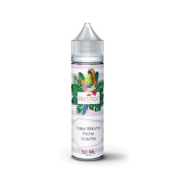 Fraise Blanche, Pêche, Violette 0mg 50ml - Prestige Fruits