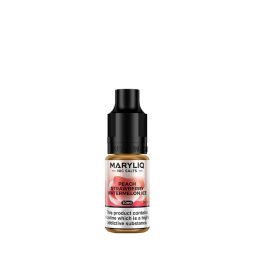 Peach Strawberry Watermelon Ice Nic Salt 10ml - Maryliq by Lost Mary