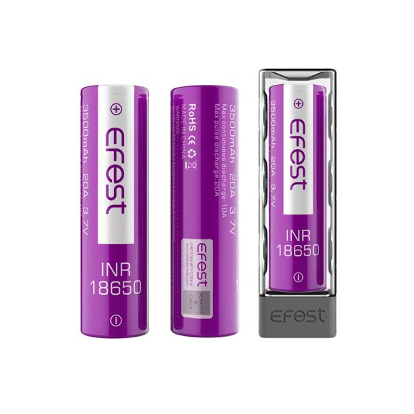 Batteries INR 18650 3500mAh 20A (2pcs) - Efest
