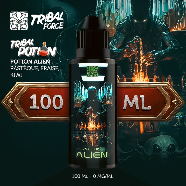 Potion Alien (Watermelon/Strawberry/Kiwi) 0mg 100ml - Tribal Force