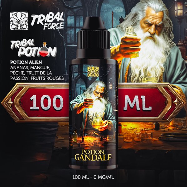 Potion Gandalf (Peach/Pineapple/Mango/Passion fruit/Red fruits) 0mg 100ml - Tribal Force