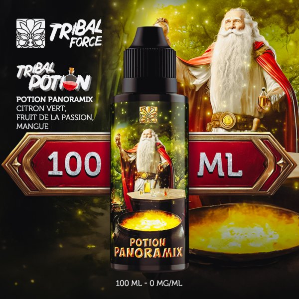 Potion Panoramix (Passion/Citron vert/Mangue) 0mg 100ml - Tribal Force