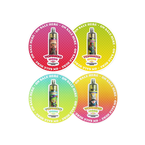 Autocollant Circulaire EN (Couleur Aléatoire) (1pcs) - Tornadoliq