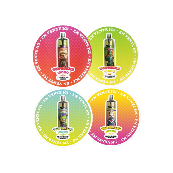 [PLV] Autocollant Circulaire FR (Couleur Aléatoire) (1pc) - Tornado 10000