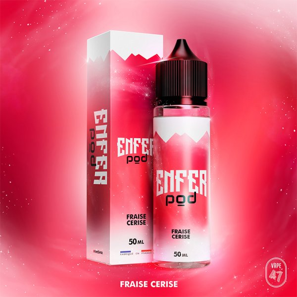Fraise Cerise 0mg 50ml - ENFER POD by ENFER