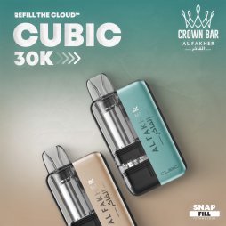 Cartouche Cubic 30k 10+2ml (1pcs) + E-liquides 20mg 10ml (2pcs) - Crown Bar by Al Fakher