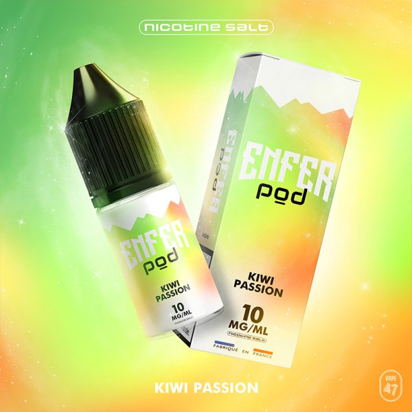 Kiwi Passion Nic Salt 10ml - ENFER POD by ENFER