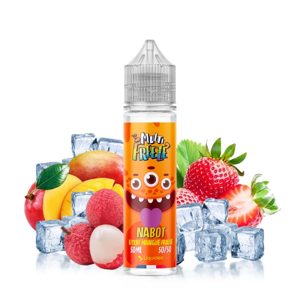 Nabot Litchi Mangue Fraise 0mg 50ml - Liquideo Multifreeze