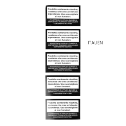 Large Nicotine Warning label (5pcs)