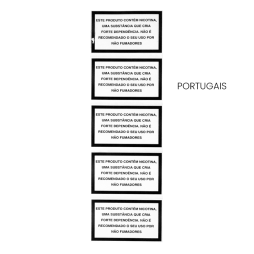 Large Nicotine Warning label (5pcs)