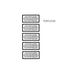 Petites Étiquettes d'Avertissement sur la Nicotine (5pcs)