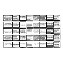 Large Nicotine Warning label (5pcs)