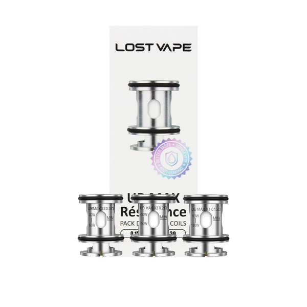 [Offert] Pack d'Essai Résistances UB MAX 0.15/0.2/0.3ohm (3pcs) - Lost Vape