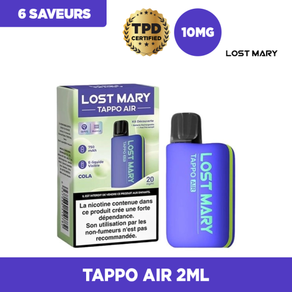 Pack Tappo Air 10mg - Lost Mary