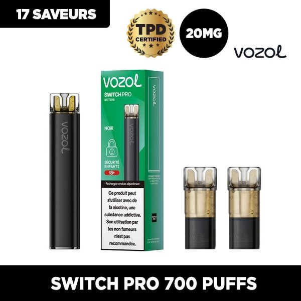 Starter Kit Switch Pro Black Edition 20mg - Vozol