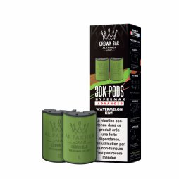 Cartouches Pré-remplies Hyper Max Advanced 30k 6mg 10+10ml (2pcs) - Crown Bar by Al Fakher