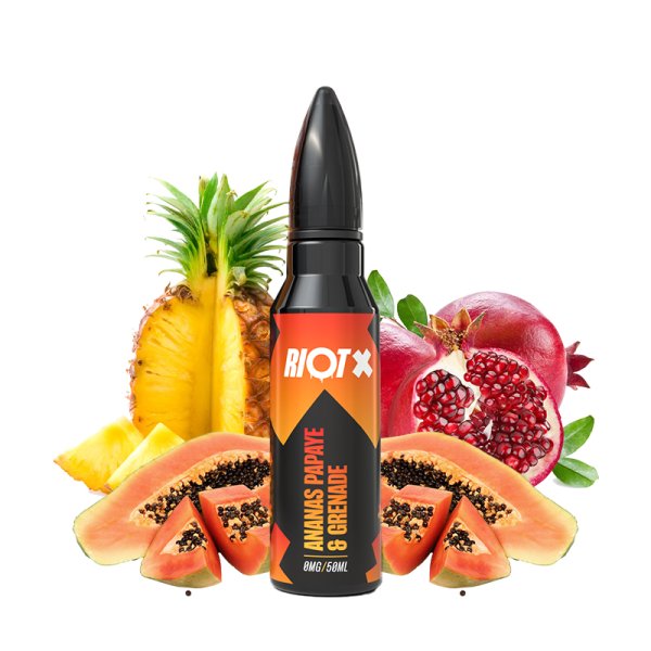 Ananas Papaye & Grenade 0mg 50ml - Riot X by Riot