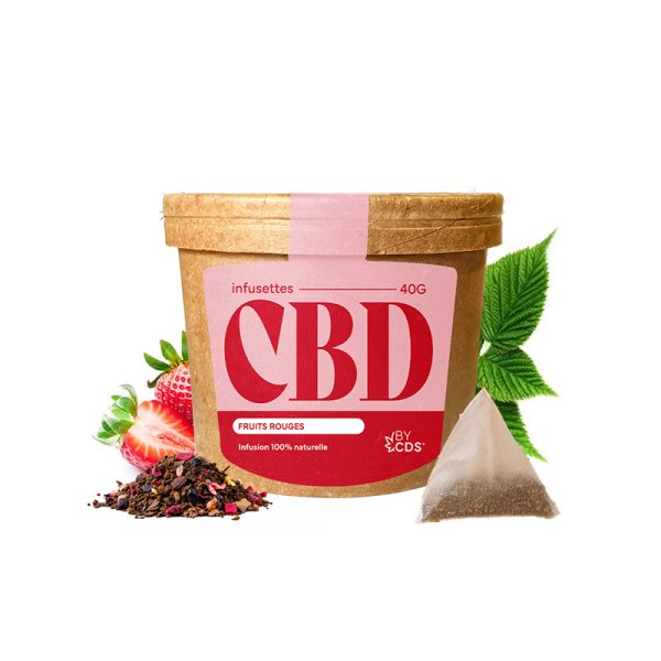 Rooibos Red Fruit Tea Bags with CBD - BY CDS