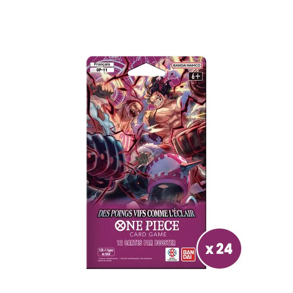 Boîte Display De Boosters OP-11 Des Poings Vifs Comme l'Éclair (24pcs) - One Piece