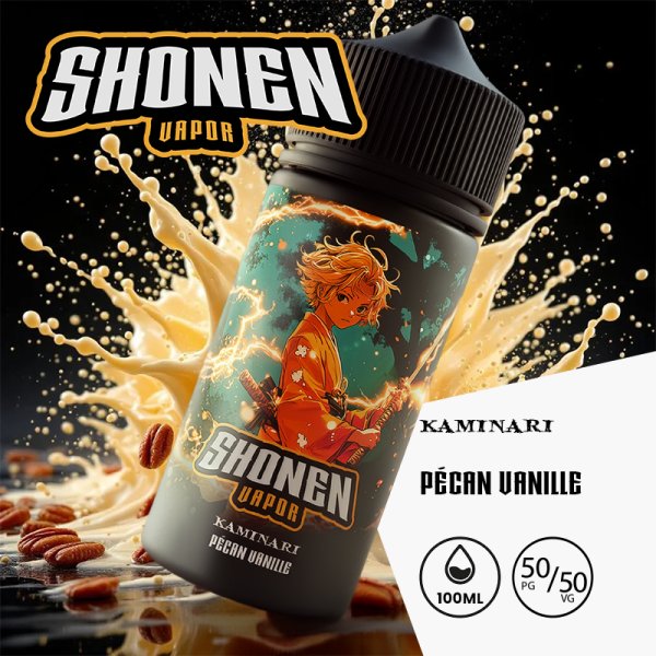 Kaminari (Vanille/Pecan) 0mg 100ml - Shonen Vapor