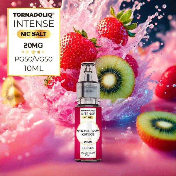 Strawberry Kiwi Ice Nic Salts 10ml - Intense by Tornadoliq