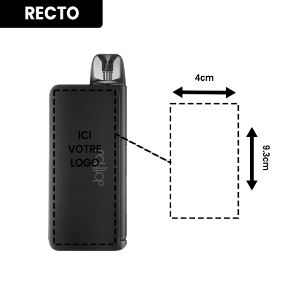 Kit DotPod Go 2ml 3000mAh Black Customized - Dotmod