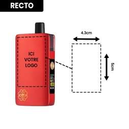 Pack DotPod Max V1.5 5ml 2100mAh Red Personnalisé - Dotmod