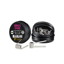 Coils Bonza Pro 4-Core Fused Clapton Ni80 0.23/0.25Ω (10pcs) - Thunder Cloud x Vaping Bogan