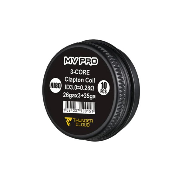 [Destock] Blaze 3-Core Clapton Coils Ni80 0.28/0.35Ω (10pcs) - Thunder Cloud x Mike Vapes