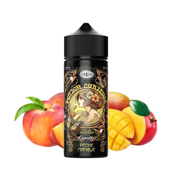 Pêche Mangue 0mg 100ml - Les Potions Curieuses by Curieux