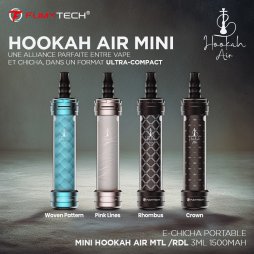 E-Chicha Portable Mini Hookah Air MTL /RDL 3ml 1500mAh - Fumytech