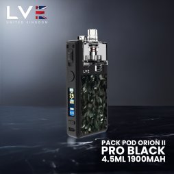 Kit Pod Orion II Pro Black 4.5ml 1900mAh - LVE