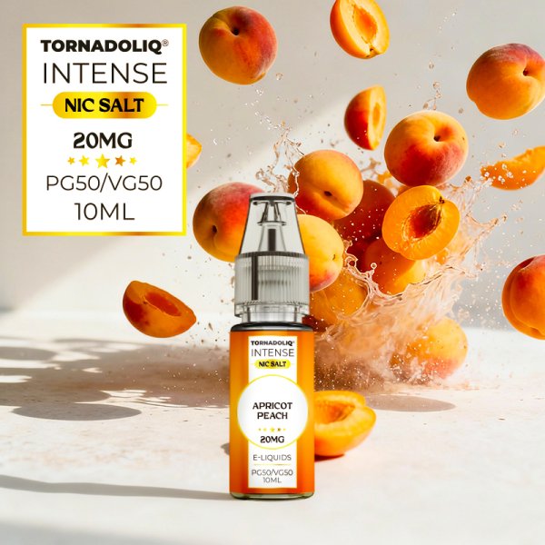 Apricot Peach Nic Salts 10ml - Intense by Tornadoliq