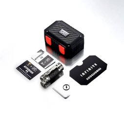 Mech Mod Hyperion V2 Silver Brass Plain - Thunder Cloud x Infinite Modz